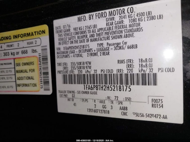 Ford Mustang 2.3l Ecoboost, снимка 9 - Автомобили и джипове - 53600507