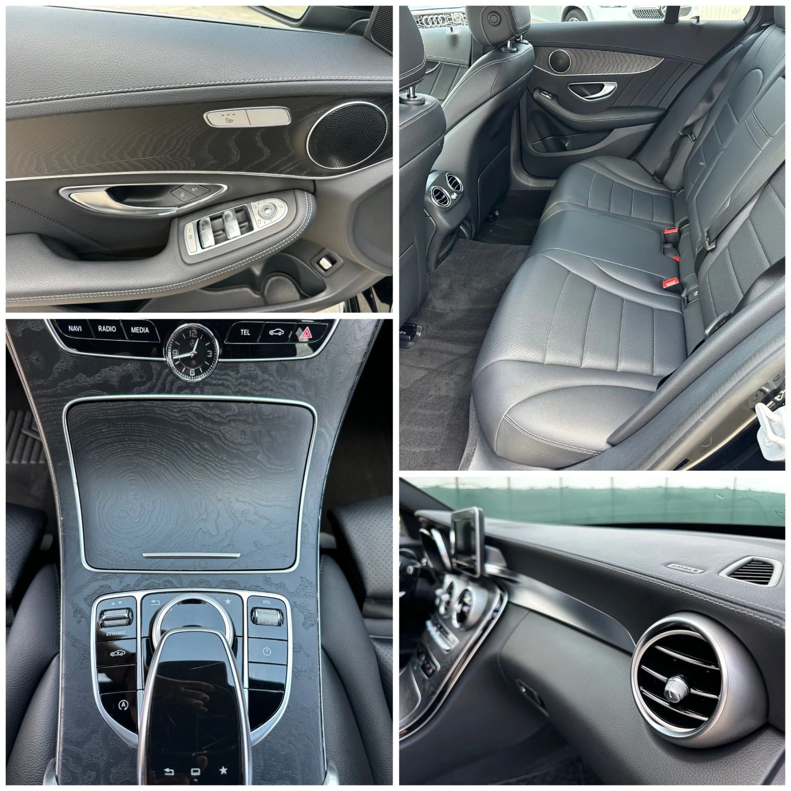 Mercedes-Benz C 220 AMG DIAMOND CHROME-226 ХИЛ.КМ-AIRMATIC-ACC-КАМЕРА, снимка 14 - Автомобили и джипове - 54789933