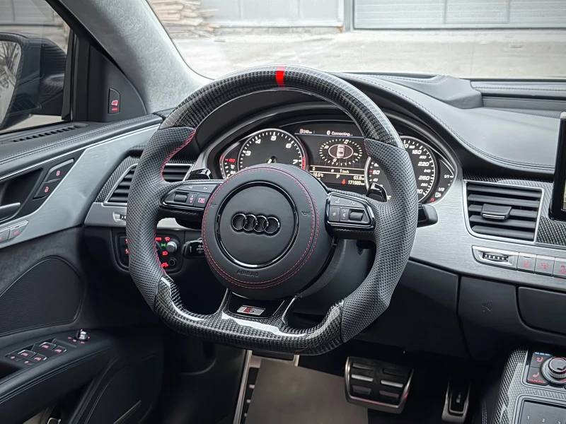 Audi S8 PLUS/ 700hp/ CERAMICA/ 3xTV/ CARBON/ POP&BANG/, снимка 9 - Автомобили и джипове - 52381015