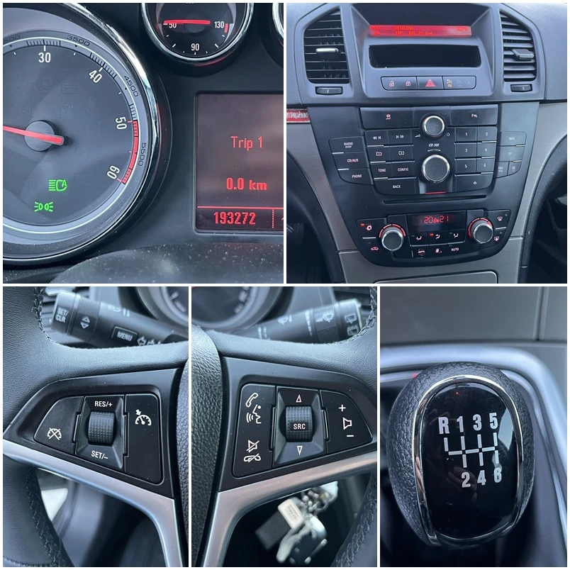 Opel Insignia 2.0CDTI 160кс EURO 5B 6 СКОРОСТИ КСЕНОН АВТОПИЛОТ, снимка 13 - Автомобили и джипове - 54240570