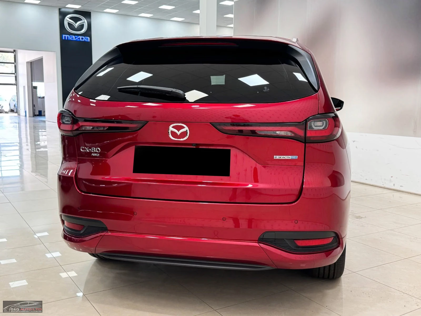 Mazda CX-80 PHEV/4X4/327HP/HOMURA/360/DIGITAL/LED/710z, снимка 5 - Автомобили и джипове - 55560010
