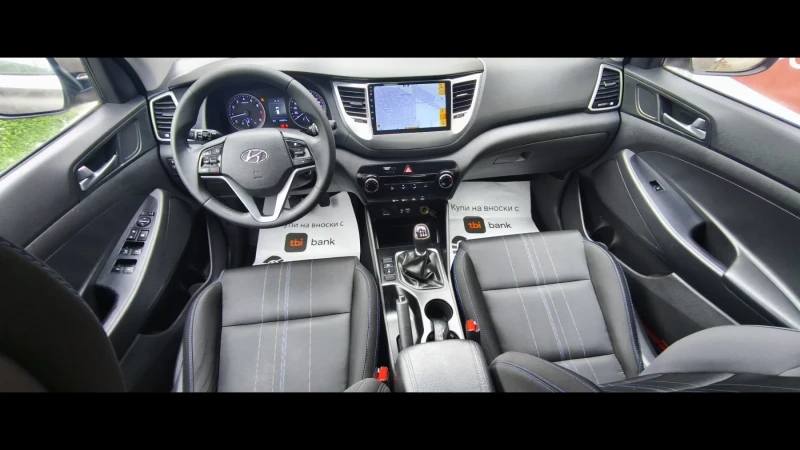 Hyundai Tucson 1.6i-132к.с Доказуеми-140х.км Навигация, снимка 10 - Автомобили и джипове - 52302773
