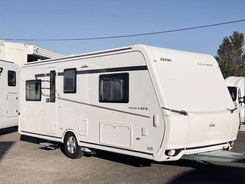 Каравана HYMER / ERIBA NOVA 535 КЛИМАТИК, МУВЪР, СОЛАР, снимка 3 - Каравани и кемпери - 52159479