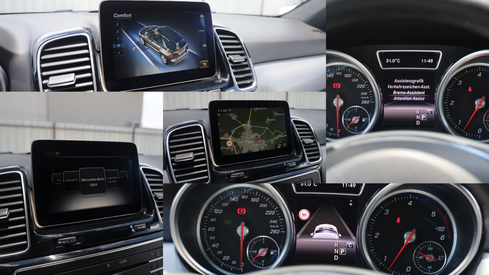 Mercedes-Benz GLE 350 d 4Matic AIR Offroad Memory SzH LEDER iCarbg , снимка 14 - Автомобили и джипове - 55049500