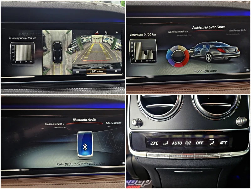Mercedes-Benz S 350 L/BRABUS/9G/4M/TVx3/DISTR/HUD/360CAM/ОБДУХ/AMBI/LI, снимка 16 - Автомобили и джипове - 52827366