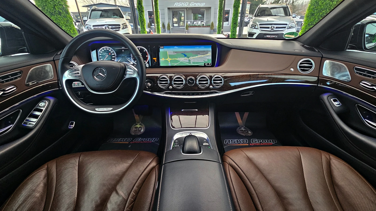 Mercedes-Benz S 350 L/BRABUS/9G/4M/TVx3/DISTR/HUD/360CAM/ОБДУХ/AMBI/LI - изображение 9