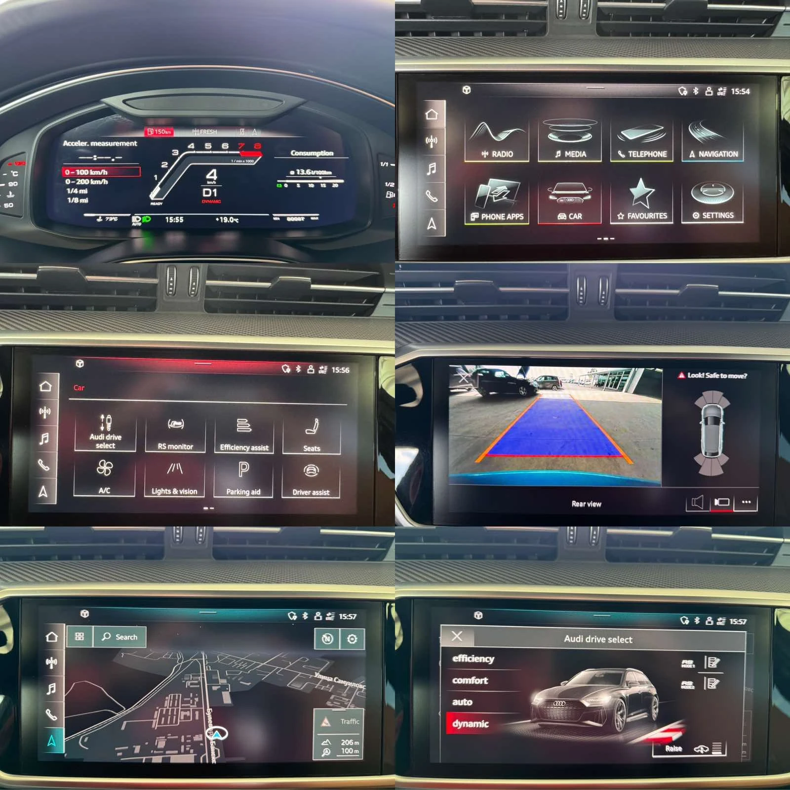 Audi Rs6 4.0* 800ps* CERAMIC* CARBON PACK* B&O* DISTRONIC* , снимка 14 - Автомобили и джипове - 54563370