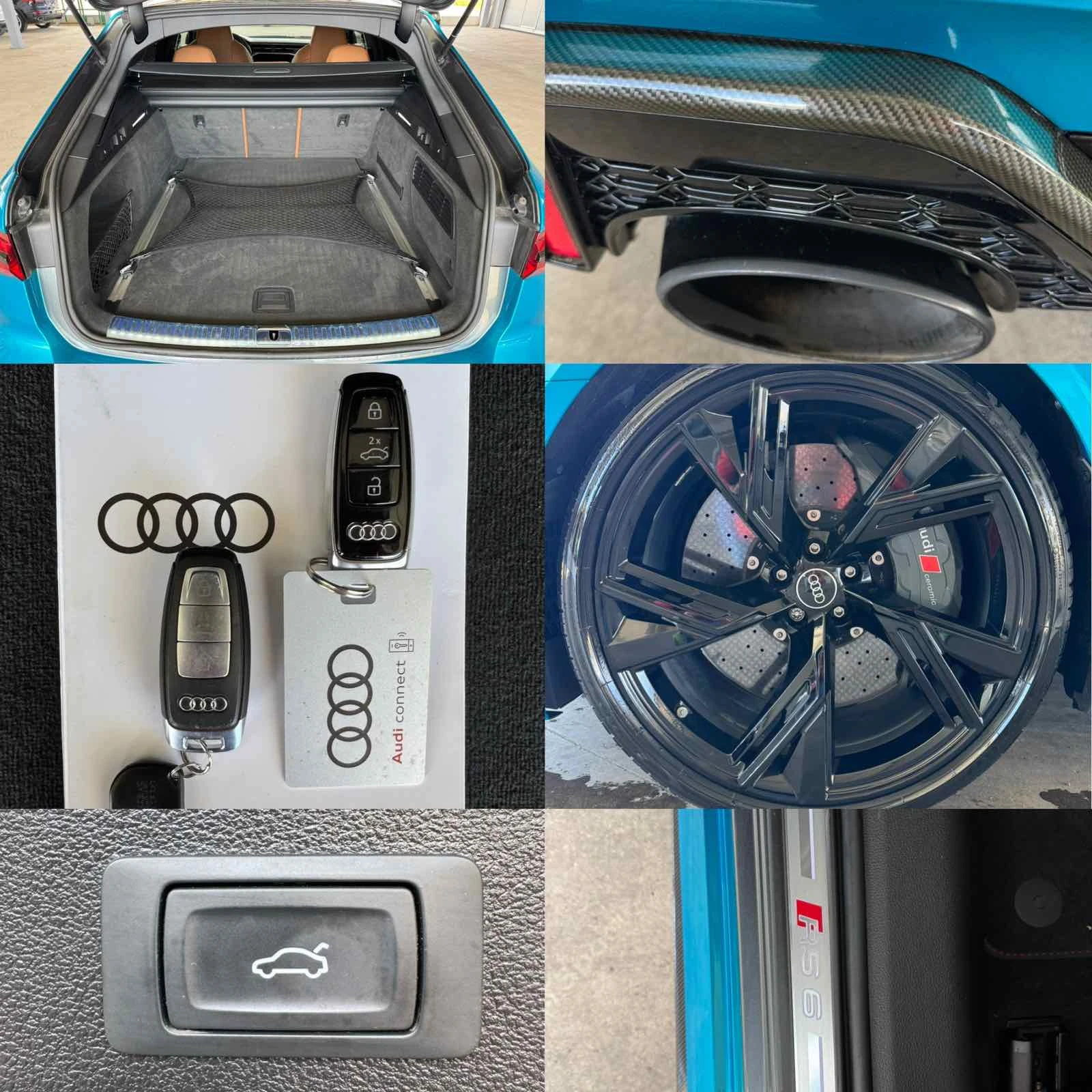 Audi Rs6 4.0* 800ps* CERAMIC* CARBON PACK* B&O* DISTRONIC* , снимка 16 - Автомобили и джипове - 54563370