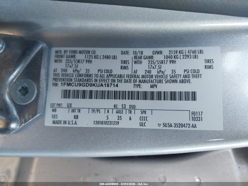 Ford Escape 1.5l Se, снимка 9 - Автомобили и джипове - 53907843