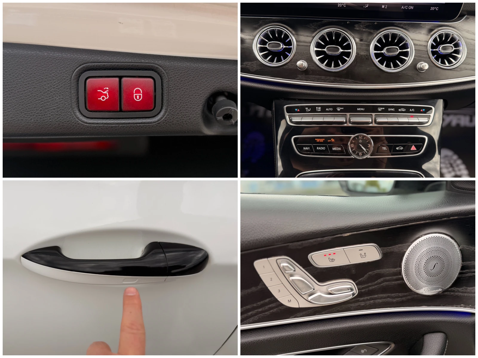 Mercedes-Benz E 220 D= BRABUS= HUD= KEYLESS GO= BURMESTER= 360* КАМЕРА, снимка 17 - Автомобили и джипове - 54357320