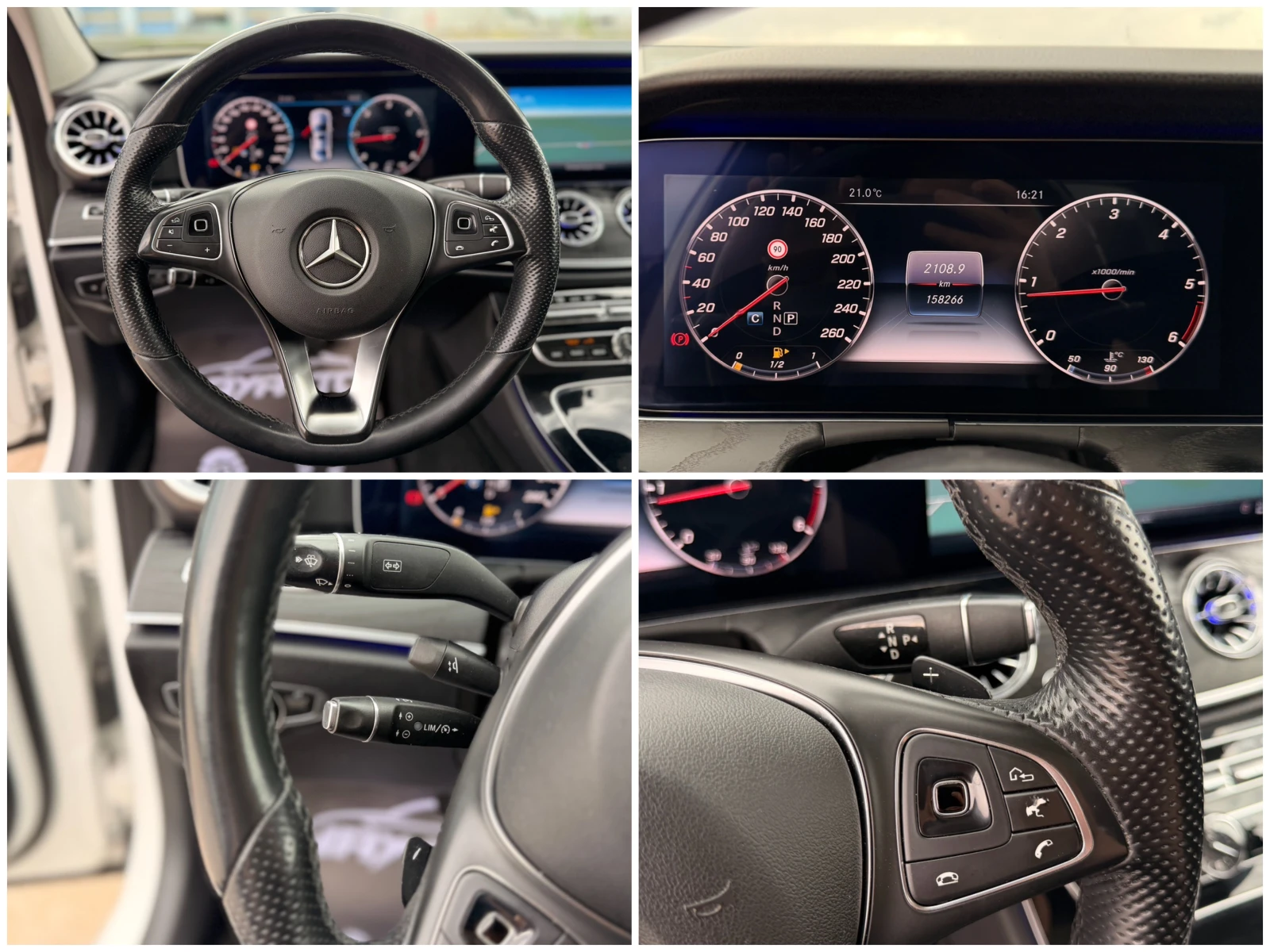 Mercedes-Benz E 220 D= BRABUS= HUD= KEYLESS GO= BURMESTER= 360* КАМЕРА, снимка 15 - Автомобили и джипове - 54357320