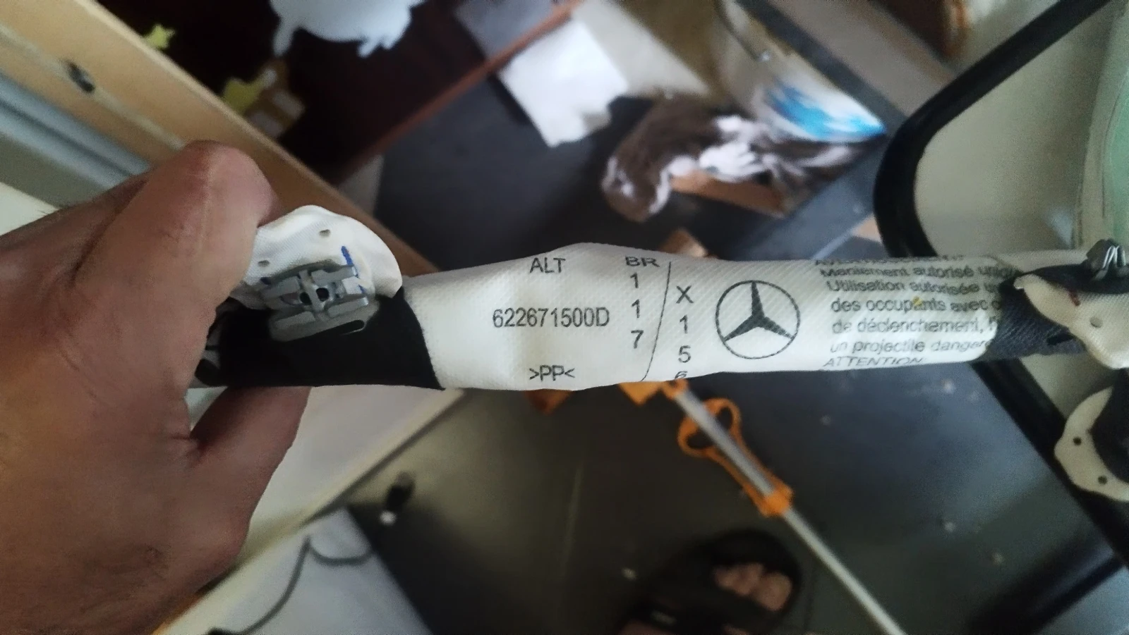 Mercedes GLA класа - оригинален еърбег тип завеса Curtain Airbag 2015-2019 , снимка 4 - Части - 56251626