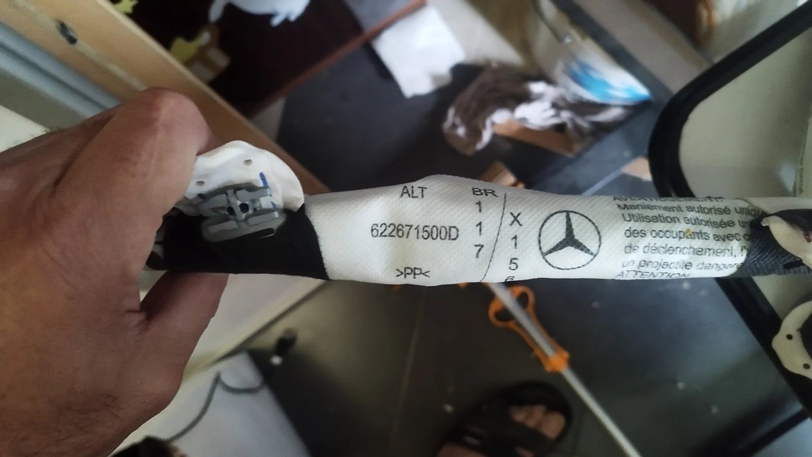 Mercedes GLA класа - оригинален еърбег тип завеса Curtain Airbag 2015-2019 , снимка 9 - Части - 56251626