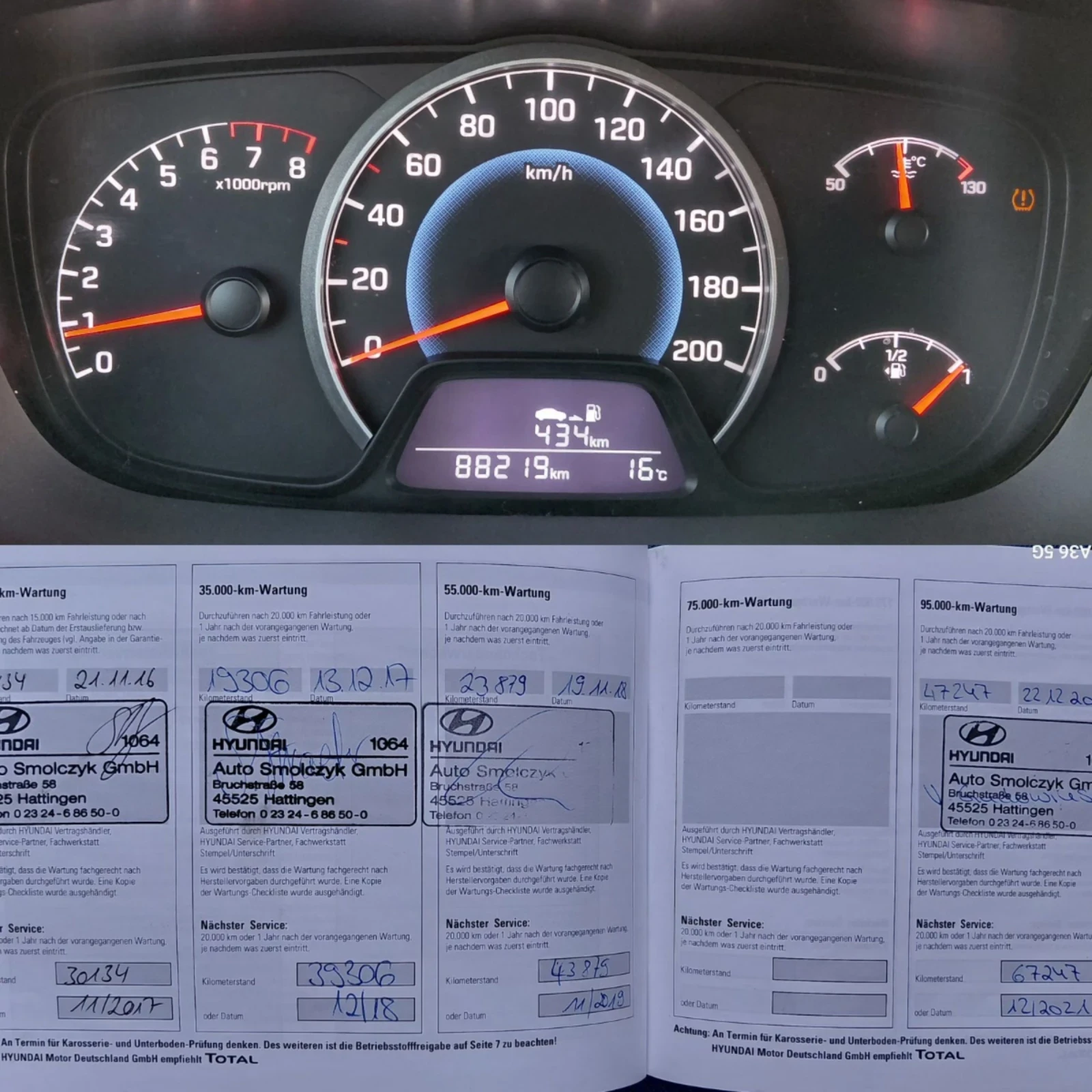 Hyundai I10 1.0i, euro 6, 88200km, Germany , снимка 15 - Автомобили и джипове - 54634938