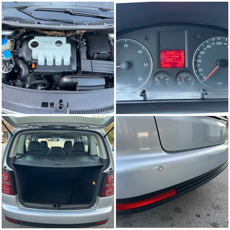 VW Touran 1.9TDI DSG Автоматик Face Lift, снимка 16 - Автомобили и джипове - 47751853