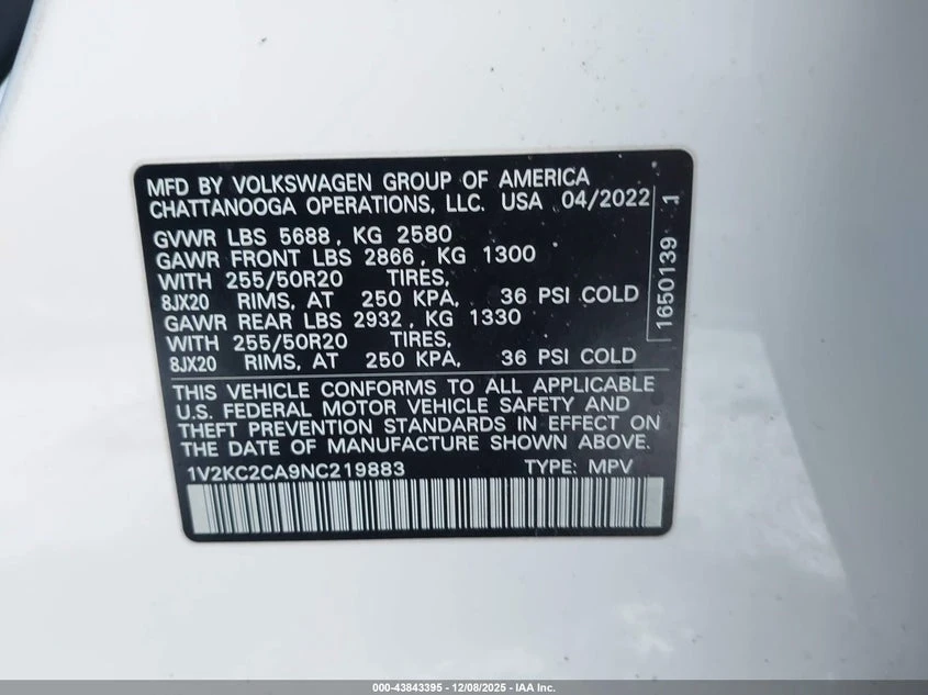 VW Atlas 2l Volkswagen Cross Sport 2.0T Se W/Technology - изображение 9