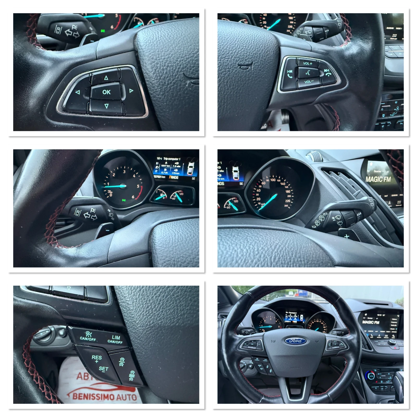 Ford Kuga 2.0TDCI-2КОМПЛЕКТА ГУМИ С ДЖАНТИ-СТ ПАКЕТ-, снимка 12 - Автомобили и джипове - 56167744