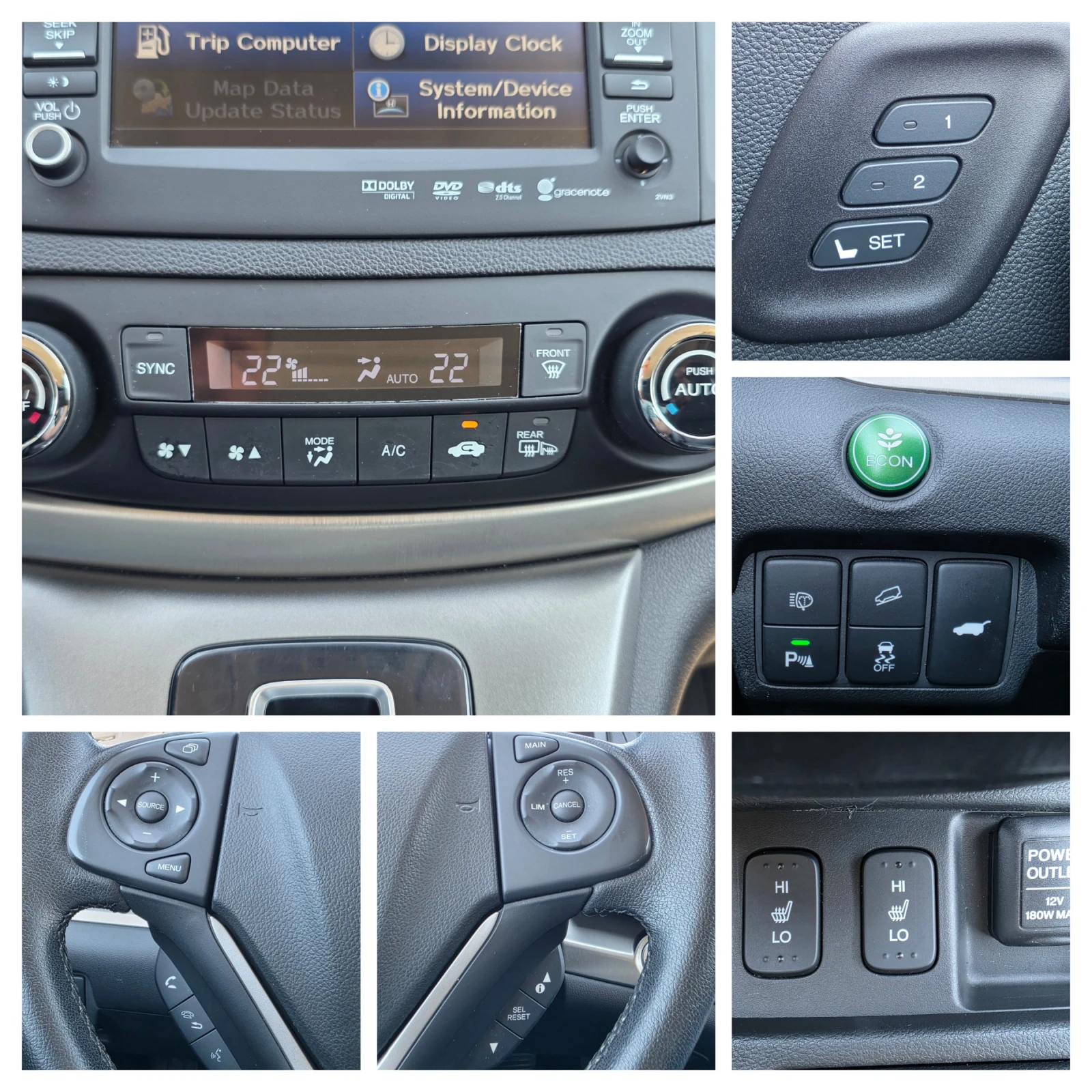Honda Cr-v Executive 2.2i-dtec 4x4, снимка 12 - Автомобили и джипове - 54766504