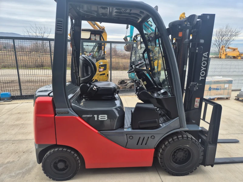 Мотокар Toyota 1.8 тона / ПОСЛЕДЕН МОДЕЛ / КЛИМАТИК + ПАРНО / ГАЗ, снимка 6 - Индустриална техника - 53086140