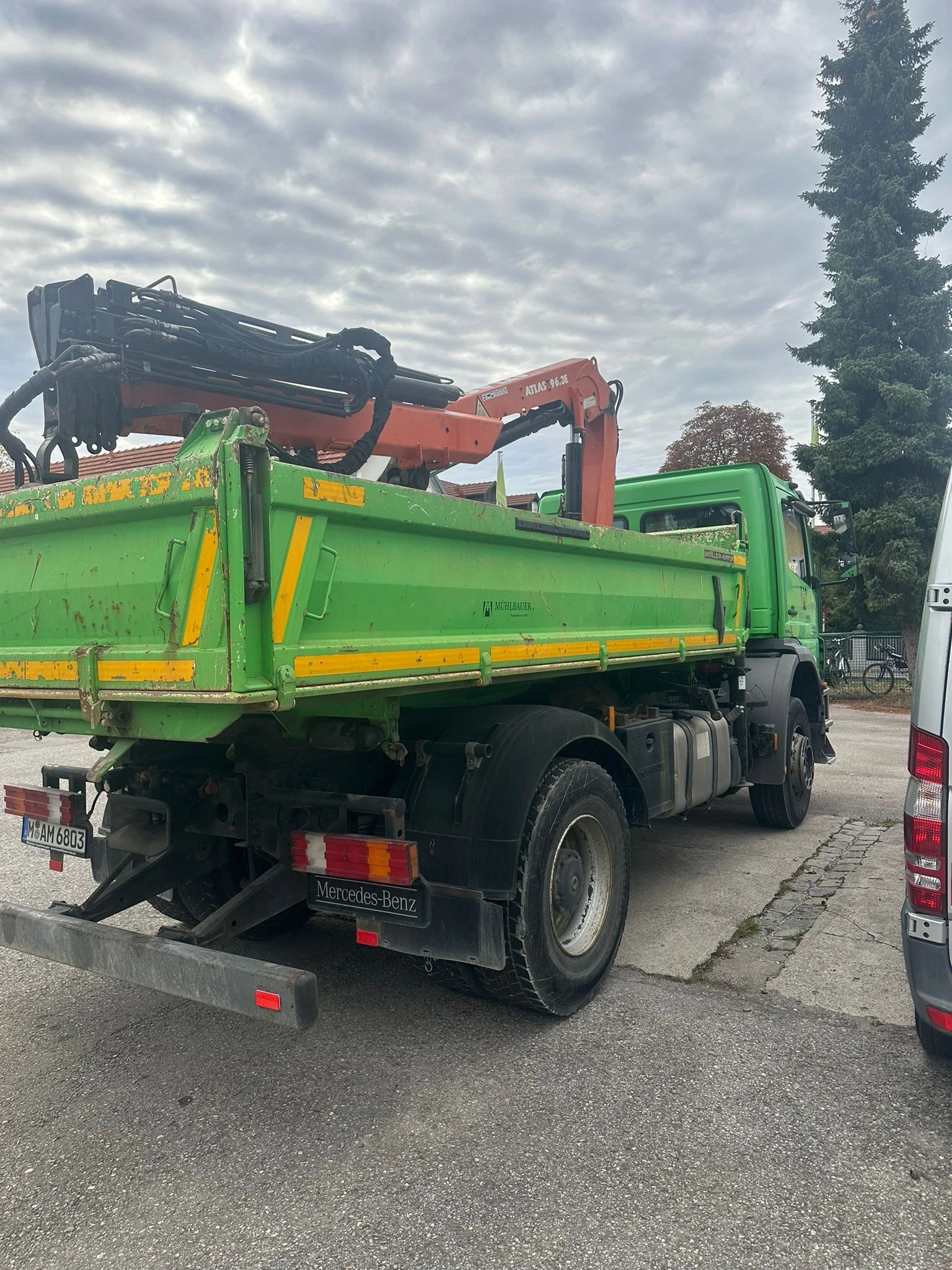 Mercedes-Benz 1834 4x4 Ахор Кран Атлас АК 96.3Е, снимка 3 - Камиони - 53744603