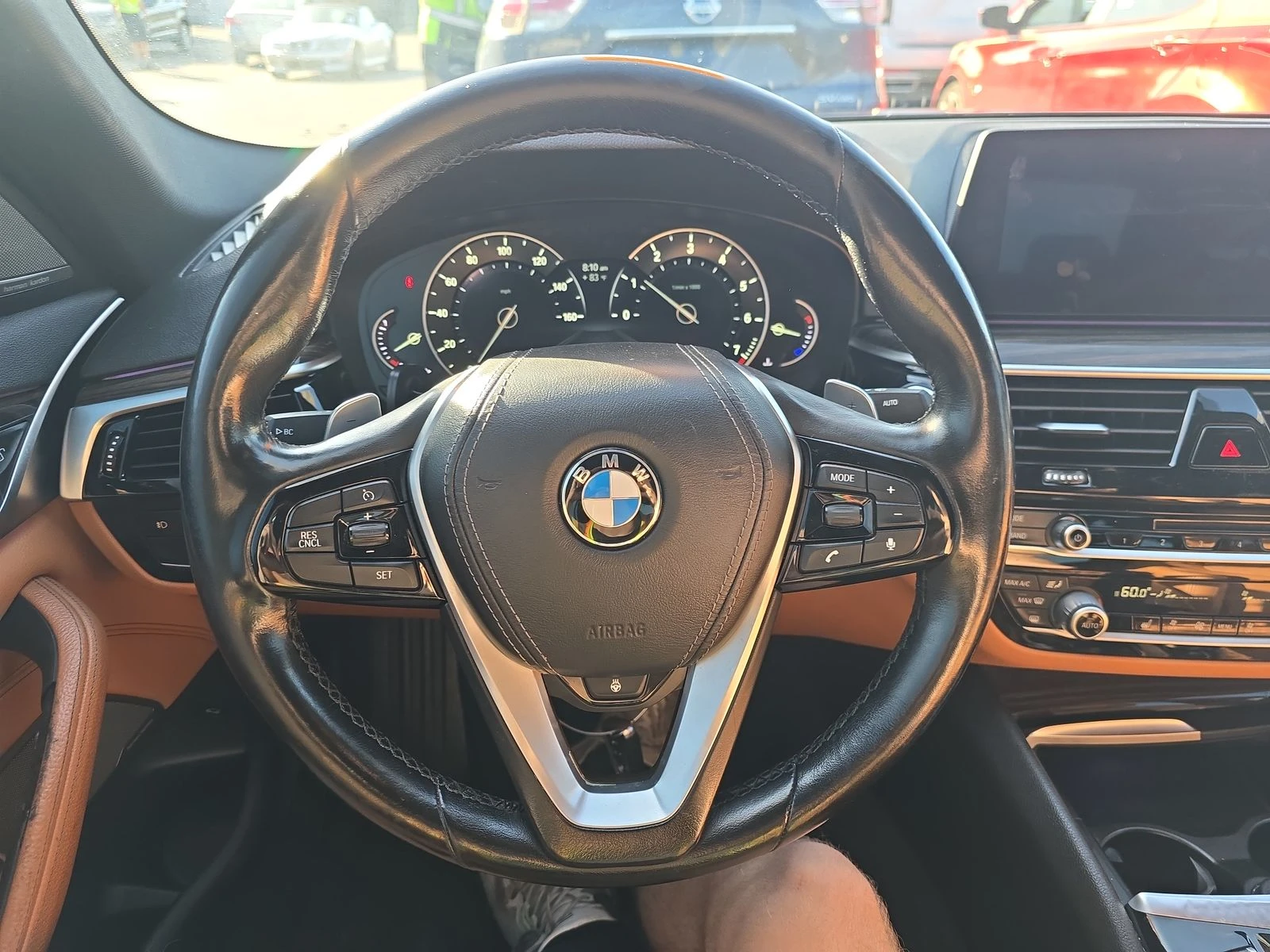 BMW 540 ДИГИТАЛНО* ТАБЛО* ПОДГРЕВ* КАМЕРА* КЕЙЛЕС* LANE* A - изображение 8