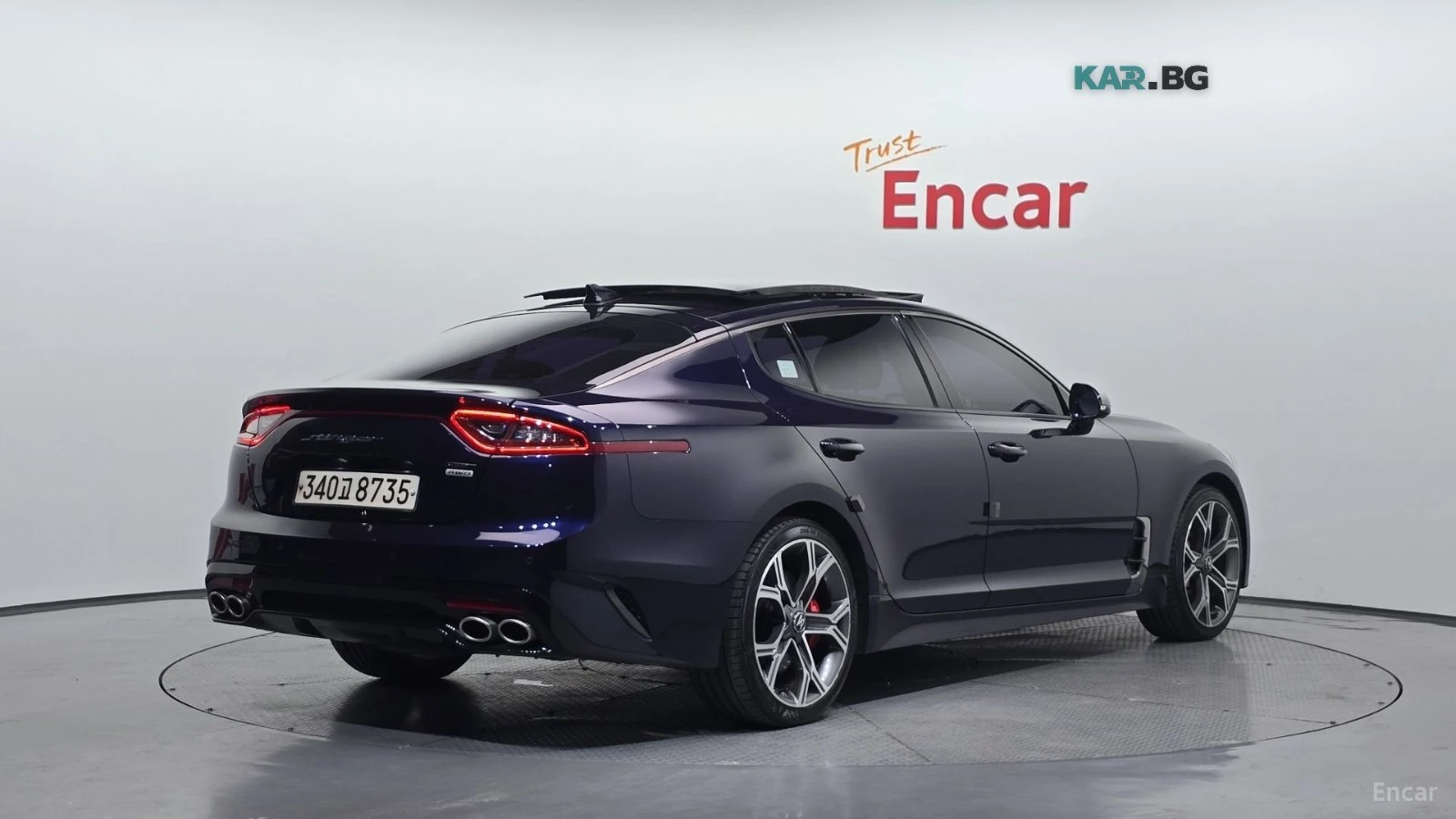 Kia Stinger 3.3 AWD GT | 360| HUD| VENTED S| BL SP| LANE AS, снимка 2 - Автомобили и джипове - 56086745