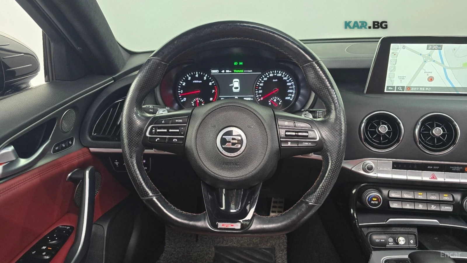 Kia Stinger 3.3 AWD GT | 360| HUD| VENTED S| BL SP| LANE AS, снимка 13 - Автомобили и джипове - 56086745