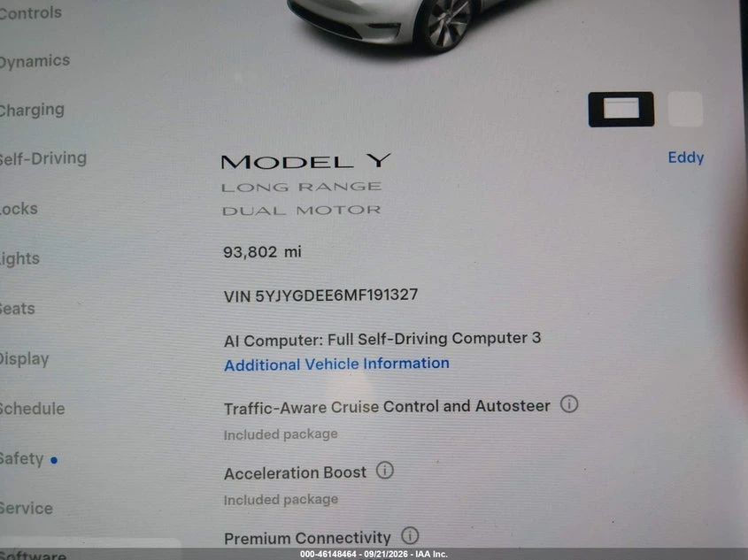 Tesla Model Y Long Range AWD, снимка 7 - Автомобили и джипове - 56579313