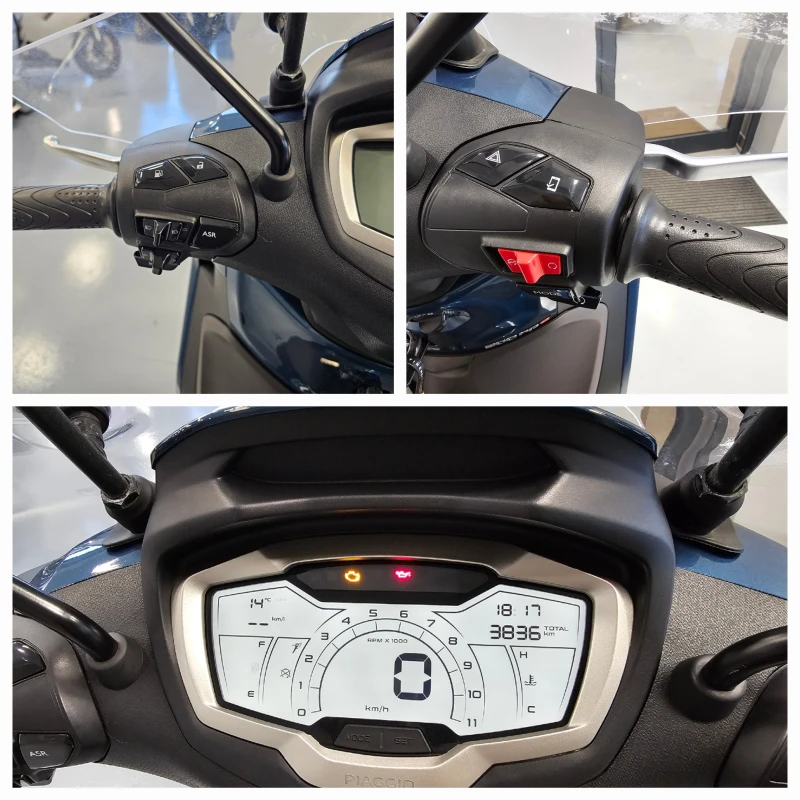 Piaggio Beverly 300 HPE, ABS-ASR, 2024г.-3836км.!, снимка 13 - Мотоциклети и мототехника - 49989103