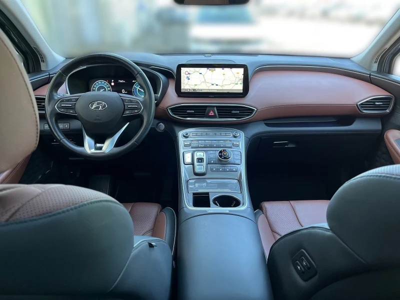 Hyundai Santa fe 1.6T-GDI/PRIME/265HP/360CAM/AMBI/CARPLAY/LED/383f, снимка 9 - Автомобили и джипове - 51029708