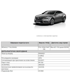 Renault Talisman FDL D39A7H6T M6 | Mobile.bg    15