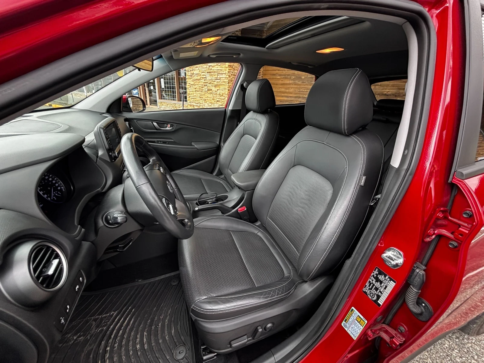 Hyundai Kona З0к* Luxury* AWD* Кожа* Камера* Климатрон* ЗА ГАЗ, снимка 11 - Автомобили и джипове - 54466014