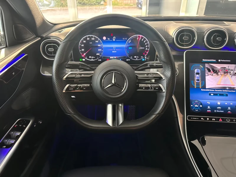 Mercedes-Benz C 300 AMG-LINE/309HP/NIGHT/CAM/NAVI/LED/CPLAY/258gpr, снимка 8 - Автомобили и джипове - 51580141