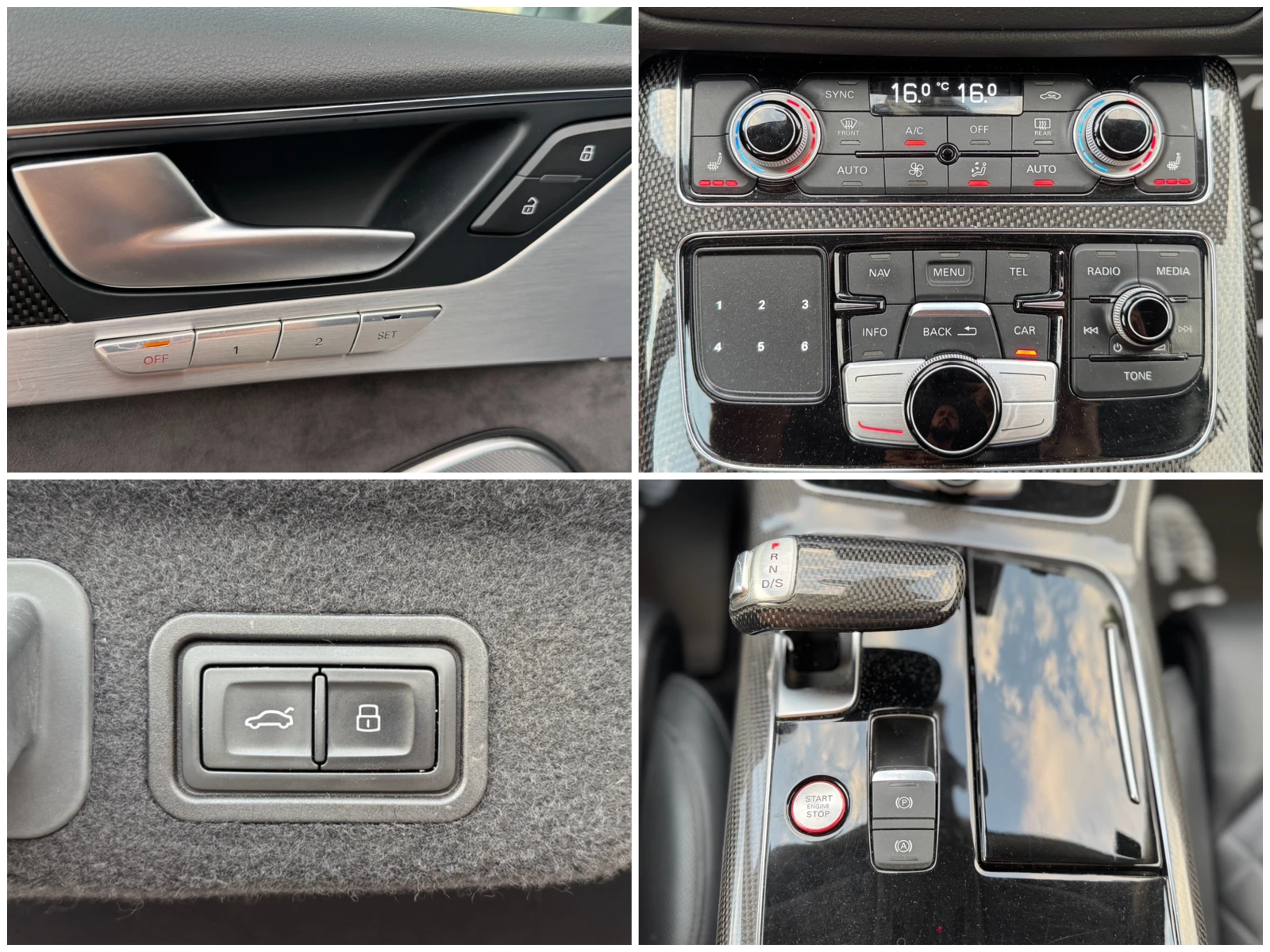 Audi S8 4.0= V8T= QUATTRO= CARBON PACK= NIGHT VIEW= 360*  | Mobile.bg   17