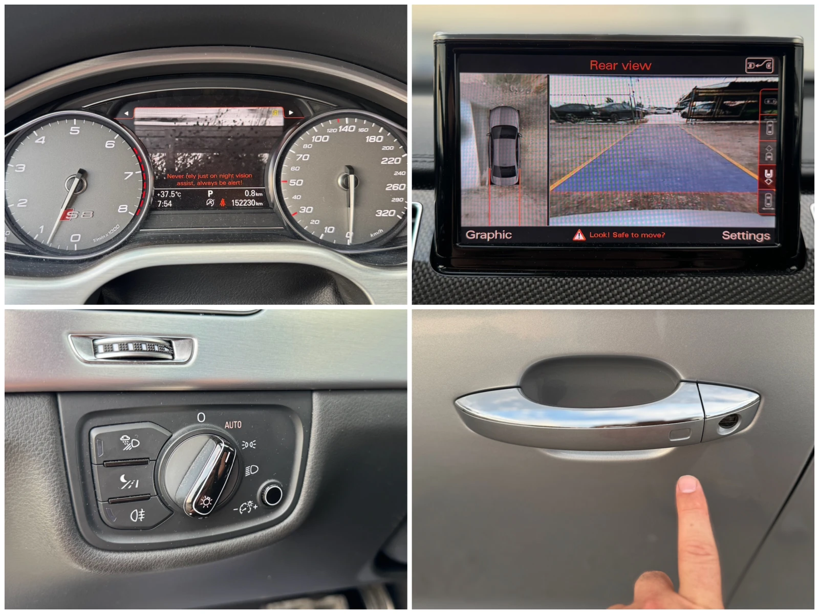 Audi S8 4.0= V8T= QUATTRO= CARBON PACK= NIGHT VIEW= 360*  | Mobile.bg   15