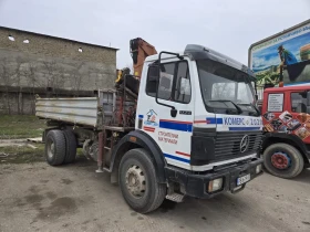 Mercedes-Benz 1722 1722K/Тристранен самосвал, Кран, 4нови гуми