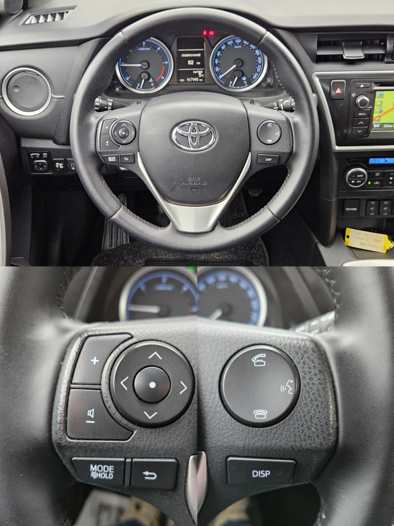 Toyota Auris 1.4D4D/90к.с./6ск/LED/NAVI/БЛУТУТ/EURO 5B/ТОП, снимка 11 - Автомобили и джипове - 49540848