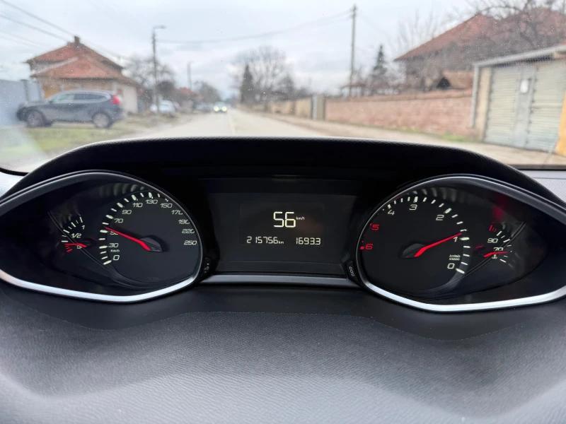 Peugeot 308 1.6HDI* 120* EU6* ПАНОРАМА* НАВИГАЦИЯ, снимка 15 - Автомобили и джипове - 53295496
