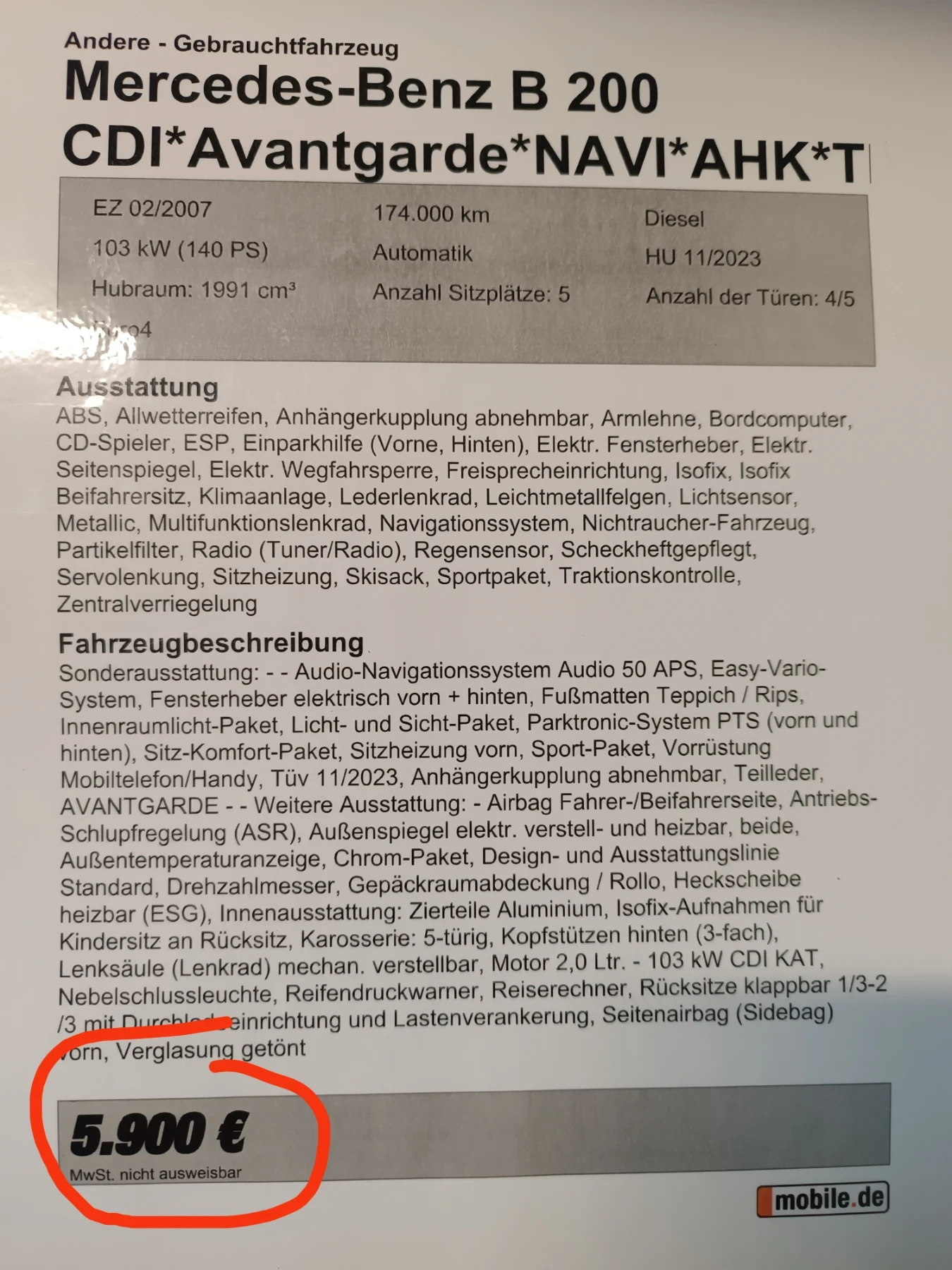 Mercedes-Benz B 200 CDI, Avangard, NAVI,   | Mobile.bg   14