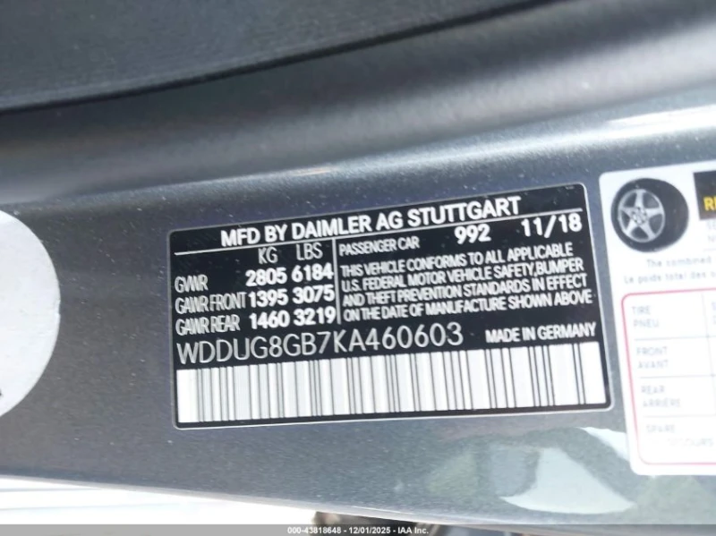 Mercedes-Benz S 560 4.0L V-8 DI, DOHC, VVT, TURBO, 463HP All Wheel, снимка 14 - Автомобили и джипове - 53130153