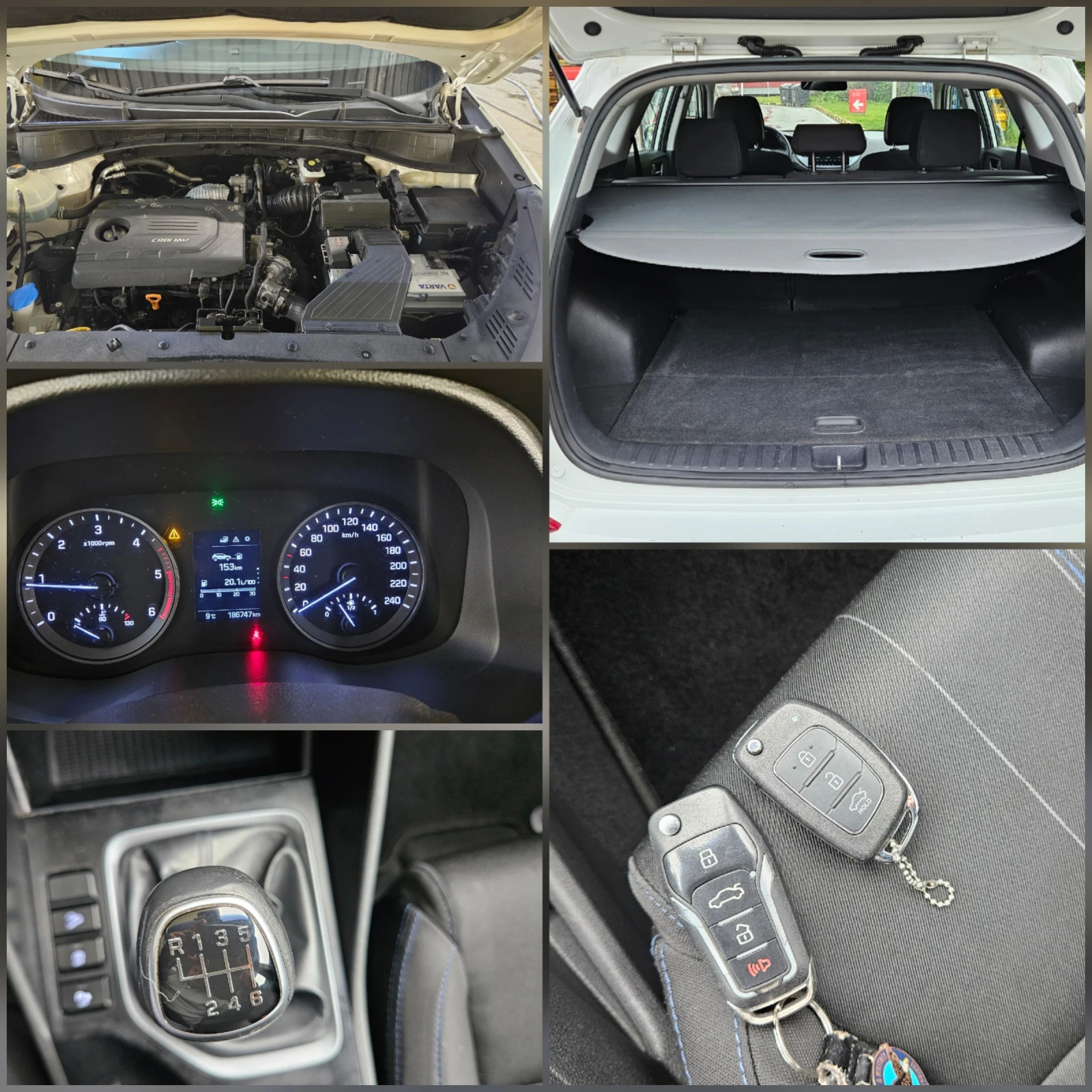 Hyundai Tucson 1.7 Crdi 6skorost/Klima/Top sustoqnie, снимка 16 - Автомобили и джипове - 54401991