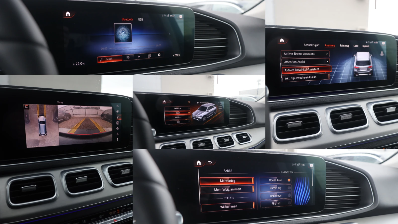 Mercedes-Benz GLE 350 d 4M AIR 53AMGOptik 7местна 360 Multibeam SzH AHK , снимка 14 - Автомобили и джипове - 53999811