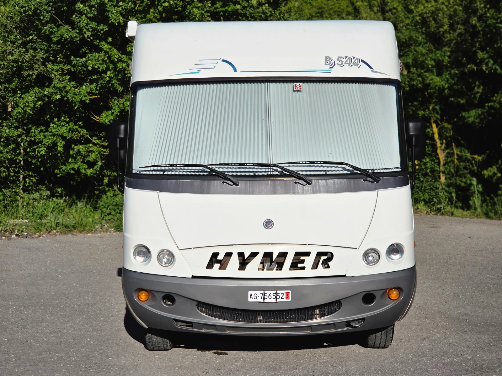 Кемпер HYMER / ERIBA B544  Климатик, Внос от Швейцария , снимка 2 - Каравани и кемпери - 54685679