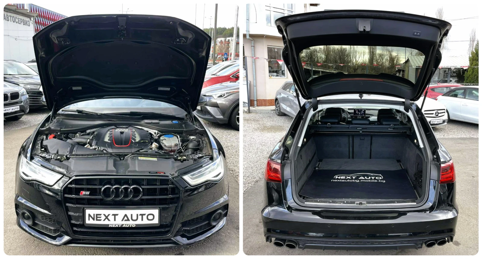 Audi S6 4.0TFSI 540HP V8 ABT PANO HUD DISTRONIC BOSE, снимка 16 - Автомобили и джипове - 55573970