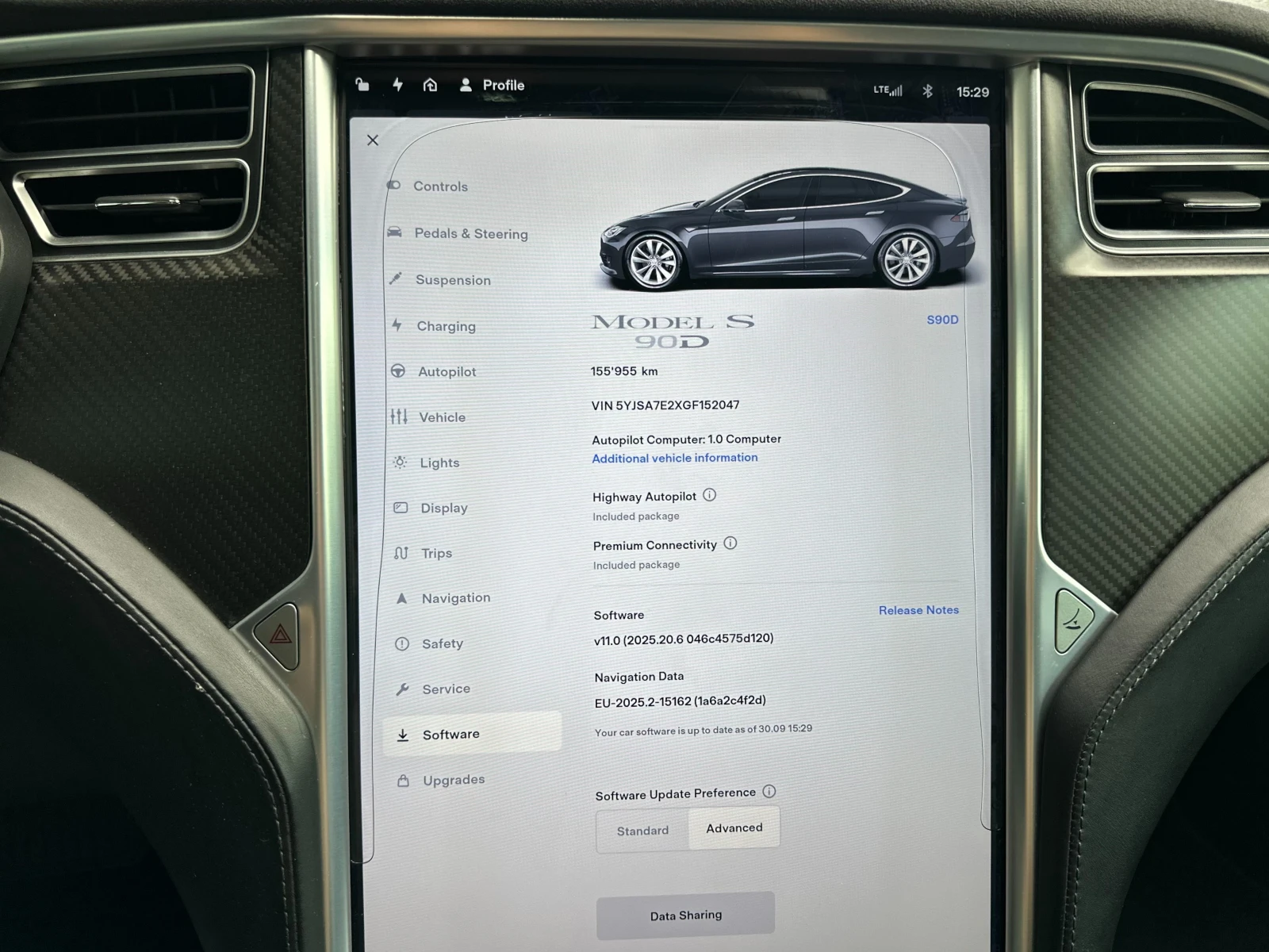 Tesla Model S 90D* FreeSuperCharge* EU* AirSuspension* PremiumSo | Mobile.bg   14