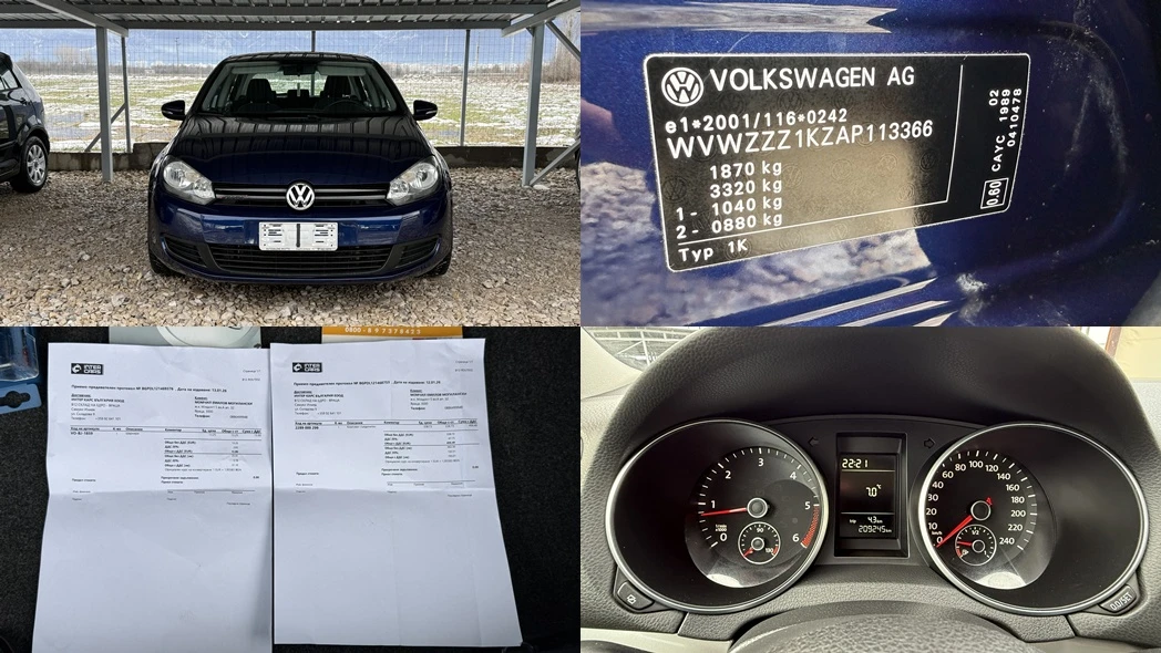 VW Golf 1.6TDI/105кс/5скорости/EURO 5/ВНОС ОТ ИТАЛИЯ/ - изображение 10