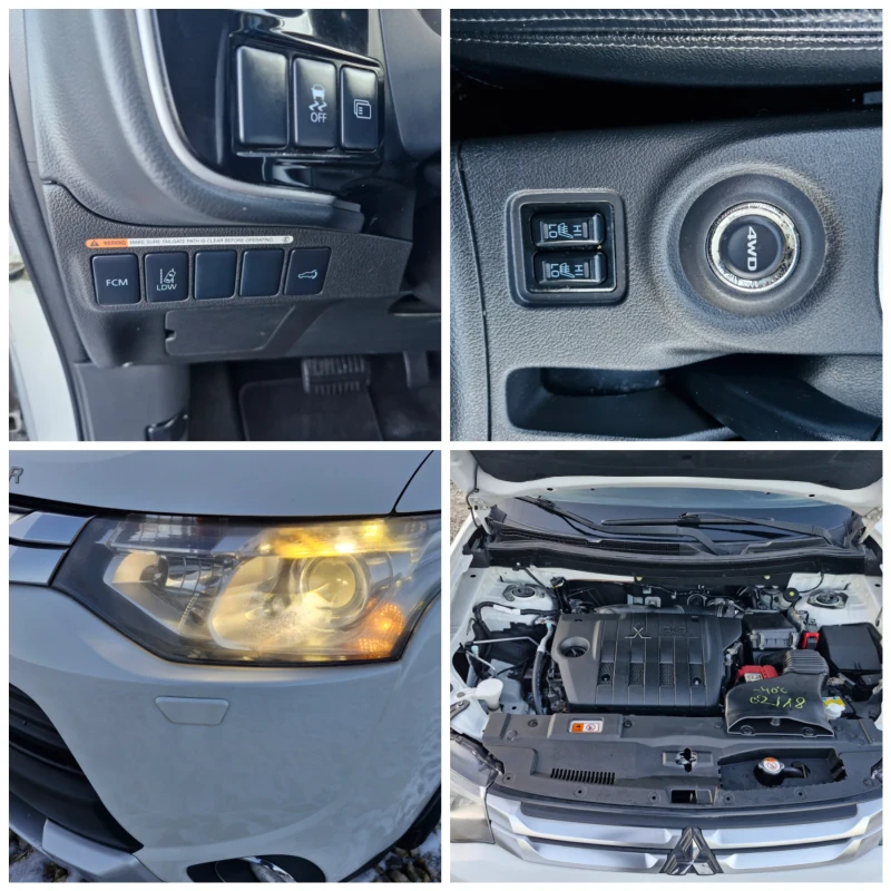 Mitsubishi Outlander 2, 2* NAVI* CAM* КОЖА* XENON* 7МЕСТА* TUV* AUT, снимка 17 - Автомобили и джипове - 48435347