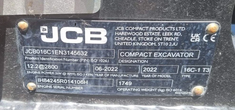 Багер JCB JCB16C-1, снимка 10 - Индустриална техника - 55093100