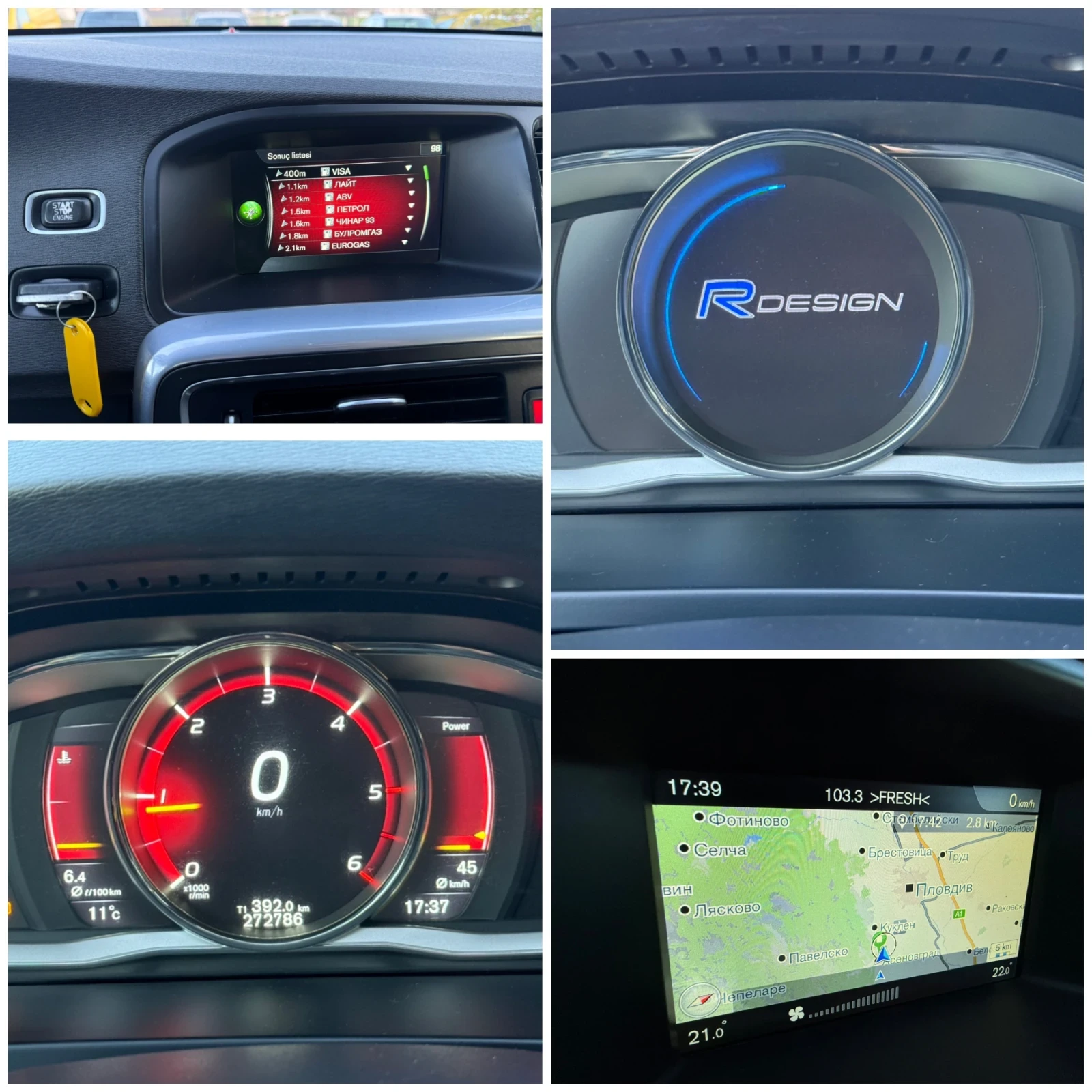 Volvo V60 2.0d D3 R-DESIGN 100%KM | Mobile.bg   15