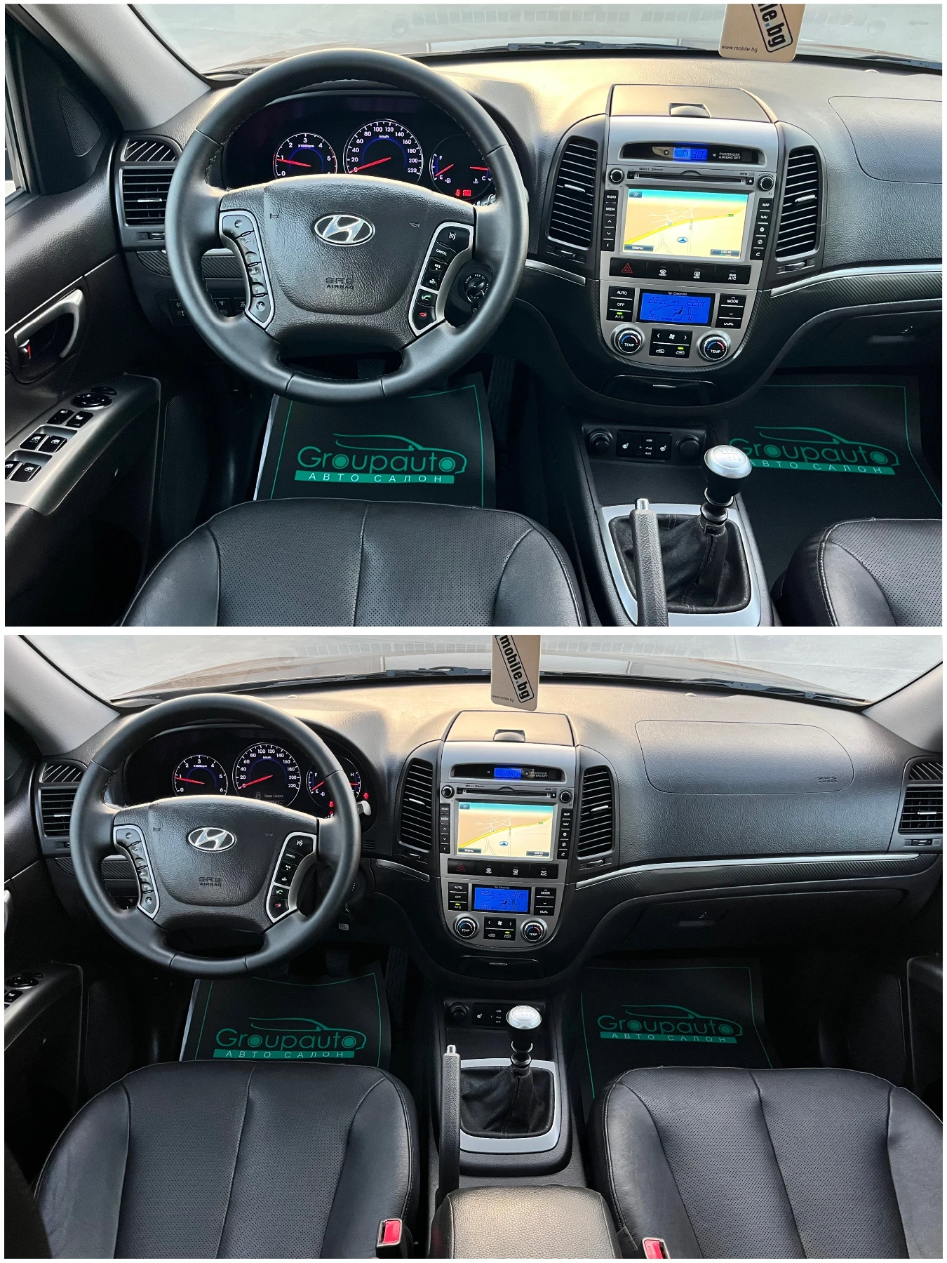 Hyundai Santa fe 2, 2CRDi-197k.с/4x4/6+ 1/КАМЕРА/НАВИГАЦИЯ/КОЖА!!! - изображение 8